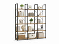 Étagère en bois et métal noir 180cm avec 5 niveaux